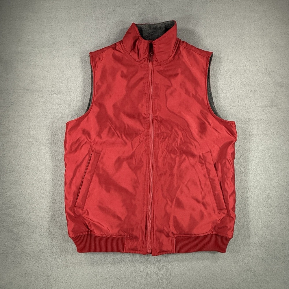 Chaps Ralph‎ Lauren Zip Up Fleece Lined Vest Zip Pockets Small
